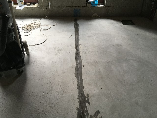 epoxidová podlaha v garáži ve Vendryni - příprava podkladu